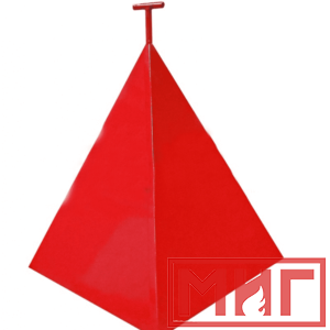 Фото 14 - Пожарная пирамида для пожарного гидранта 950x950x1150 (Четырехгранная).